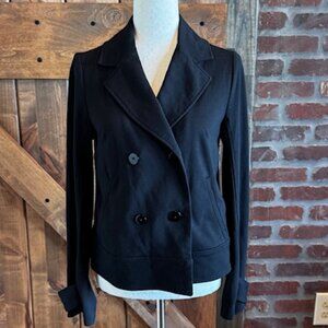 Banana Republic Modern Stretch Peacoat – Black – Women’s (Fits L/XL)